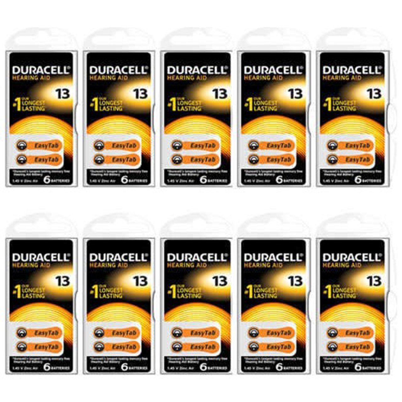 Duracell 13 Numara Kulaklık Pili 6Lı Paket (10 Paket)