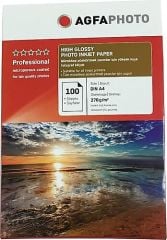 Agfa Photo A4(20.30) 270gr 100'li Parlak İnkjet Kağıt