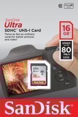 Sandisk 16 GB 80MB/s Class 10 Hafıza Kartı SDSDUNC-016G-GN6IN