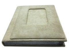 Kadife Kumaş Yüzey 10+1 15x21 Fotoğraf Albümü Krem