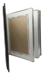 Kadife Kumaş Yüzey 10+1 15x21 Fotoğraf Albümü Gri