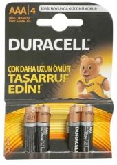 Duracell Alkalin İnce Pil 4'lü