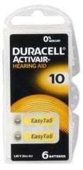 Duracell 10, PR70 Kulaklık İşitme Cihazı Pili 6'lı Paket