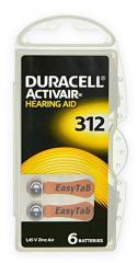 Duracell 312, PR41 Kulaklık İşitme Cihazı Pili 6'lı Paket
