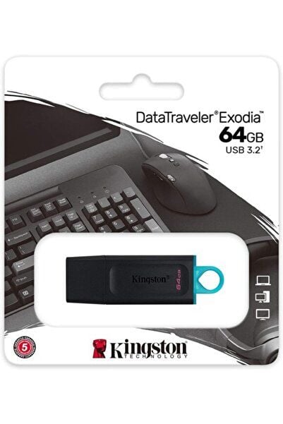 Kingston 64 GB Exodia USB 3.2 Gen1 DTX/64GB USB Bellek